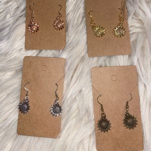 Sunflower earrings